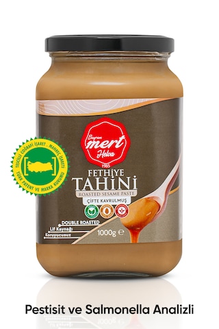 Çifte Kavrulmuş Fethiye Tahini Cam Paket 1000 Gr Ve Yerli Susam İle Üretilmiştir Çifte Kavrulmuş Fethiye Tahini Cam Paket 1000 Gr Ve Yerli Susam İle Üretilmiştir