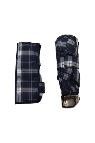 Baginn Snotline-april Mini Bayan Şemsiye Manuel Açılır-kapanır 90 Cm Çap Kapalı 20 Cm Cep Boy Vizon Ekose 001
