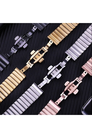 Gld-spt- Newface Apple Uyumlu Watch 41mm Kr413 Fine Steel Kordon - Yıldız Işığı
