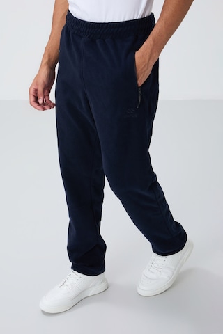 Tommy Life Lacivert Dik Yaka Basic Fermuar Cepli Standart Kalıp Erkek Polar Eşofman Takımı - 85193 Lacivert
