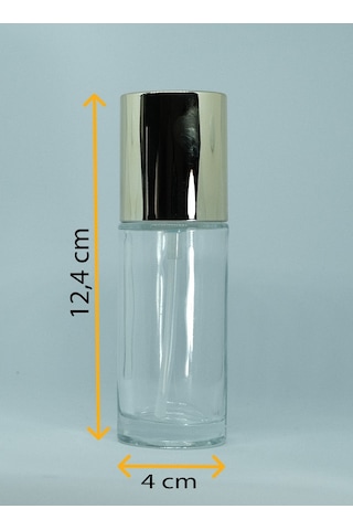 Krem Ve Losyon Şişesi 50 Ml 2 Adet Boş Şeffaf Gri Kapaklı