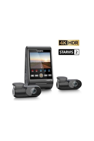 A229 Pro 3 Kameralı Ön-ıç-arka 4k 2k 1080p Hdr Sony Starvis 2 Wifi Gps Li Araç Kamerası