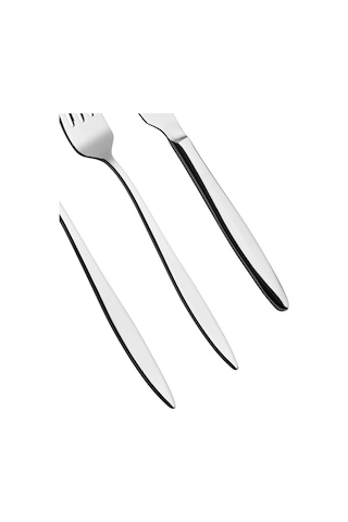 Ares 12 Kişilik 89 Parça Çatal Kaşık Bıçak Takımı Metal