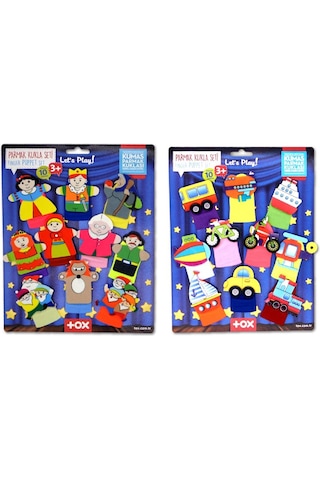 2 Set - 20 Parça Tox Masal Kahramanları Ve Taşıtlar Parmak Kukla