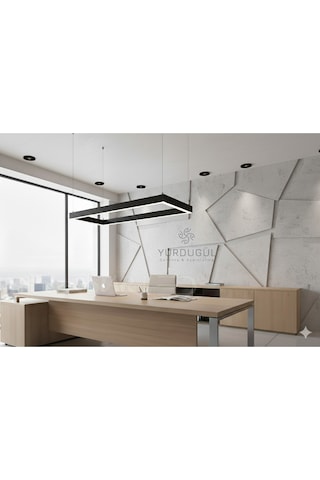 30x60 Siyah Lineer Led Panel 4000k Işık Rengi Modern Tavan Armatürü Diğer