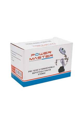 Powermaster 3 Konumlu Büyüteçli Havya Standı Pm-16130