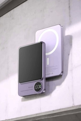 22.5w Magsafe Kablosuz Şarjlı Powerbank Dijital Ekran Ve Hızlı Şarj Çok Renkli