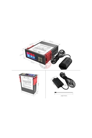 Isi ve Nem Kontrol Sht2000 Ac220V Led Dijital Ekran