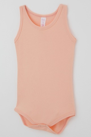 Breeze Kız Çocuk Çıtçıtlı Atlet Zıbın Body Basic 1-3 Yaş , Somon