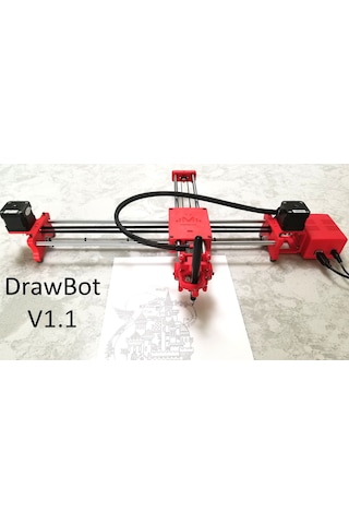 Arduino Çizim Robotu Axidraw Drawing Robot Sadece Plastik Set