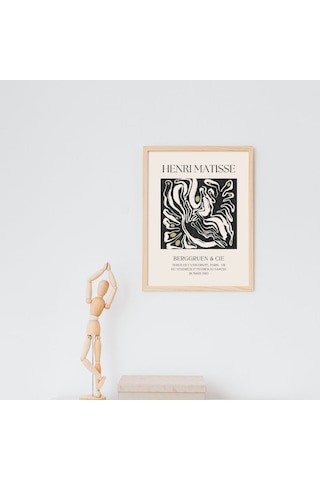Henri Matisse Duvar Tablosu Çerçeveli 2'lü Set Ahşap Renk 21 X 30 Boyut/ebat