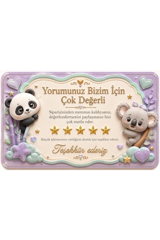 100 Adet Sevimli Hayvan Temalı Yorum Kartı 8x5 Cm 200 Gr Teşekkür Kartı 100 Adet Sevimli Hayvan Temalı Yorum Kartı 8x5 Cm 200 Gr Teşekkür Kartı