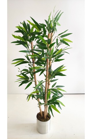 Rüzgar Yapay Çiçekçilik 100 Cm 3 Lü Bambu Yeşil