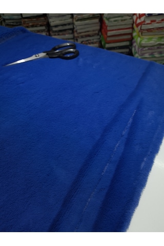 Toskana Peluş Kumaş Saks Mavisi