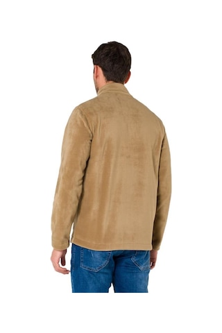 Şensel, Erkek Polar Mont, Bej -99E411- Cepli,Fermuarlı,Outdoor