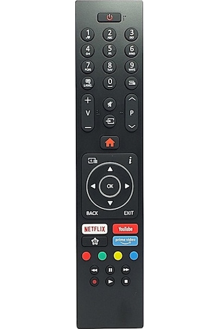Vestel Uyumlu 4K Smart Prime Video Netflix Youtube Tuşlu Lcd-Led Tv Uzak