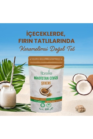 Fibrelle Hindistan Cevizi Şekeri 100 G
