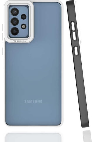 Zore Galaxy Uyumlu A72 Kılıf Msra Mima Kapak - Siyah Siyah