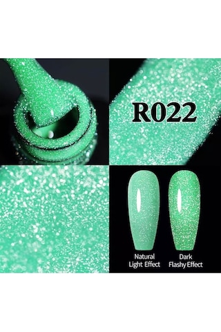 Ur Sugar Reflective Fluorescent Gel 7,5 Ml Karanlıkta Parlayan Sımlı Kalıcı Oje R022