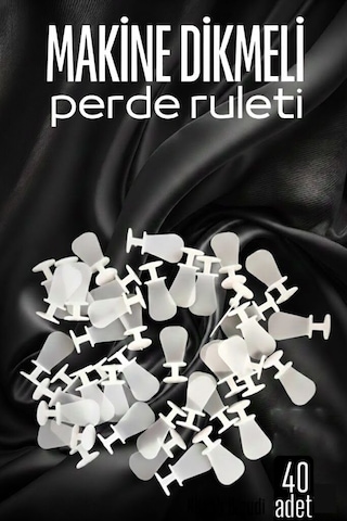 Makine Dikmeli Perde Düğmesi Perde Ruleti Perde Düğmesi 40 Adet Diğer