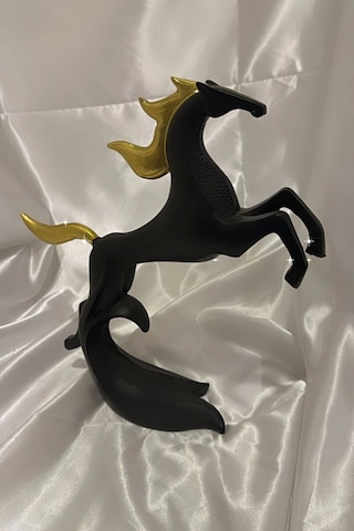 Avatar Kaideli Kübik Şahlanan Uçan At Siyah