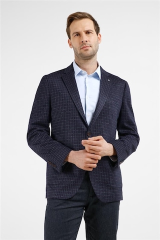 İmza Lacivert Mono Yaka Kareli Desen Esnek 6 Drop Comfort Fit Classic Ceket 1002255153 Lacivert