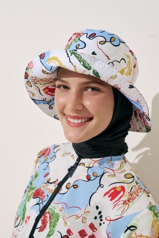 Eşarp Detaylı Bucket Şapka Summer Summer