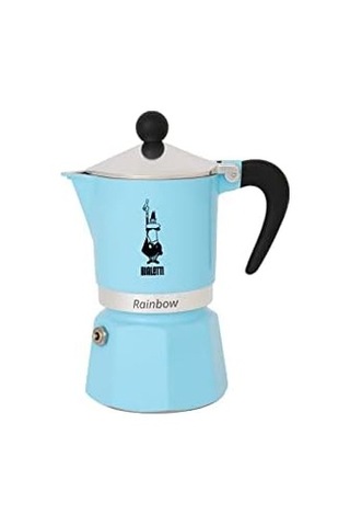 5041 Rainbow Espresso Pişirici, Alüminyum, Açık Mavi, 1 Fincan