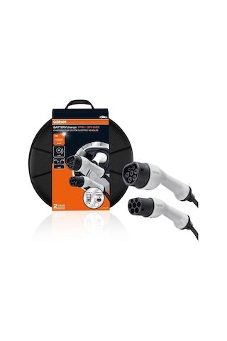 Osram 480v Ac Elektrikli Araç Şarj Kablosu Tip2 3 Fazlı 32 A 22000w 5 Mt