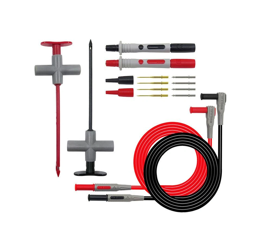 P1200b 14 Parça Çok Işlevli Değiştirilebilir Multimetre Probu Test Ölçüm Kablo Kiti