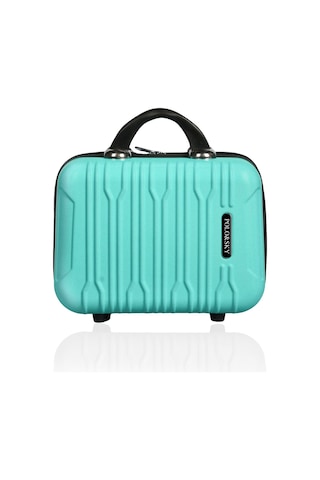 Polo&sky Mars Model Su Yeşili Renk Abs Makyaj Çantası El Valizi