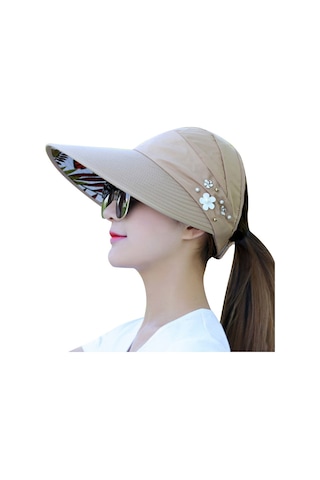 Moda Kadın Şapkası - Trendy Ve Şık Bayan Güneşlik Şapka Modeli Haki