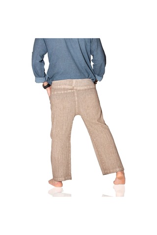 Eliş Şile Bezi Unisex Şile Bezi Balıkçı Pantolon Toprak Tprk