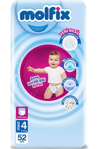 Molfix Külot Bez Fırsat Paketi 4 Beden 7-14 Kg 52 Adet 4 Numara