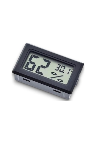 Mini Lcd Dijital Elektronik Siyah Termometre Higrometre Sıcaklık Nem Ölçer Kablosuz Diğer
