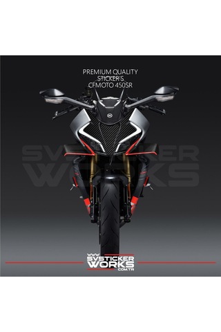 Cfmoto 450sr Sticker Ön Kafa Kaplama Modeli Hazır Kit Karbon Sticker Desen Kaplama