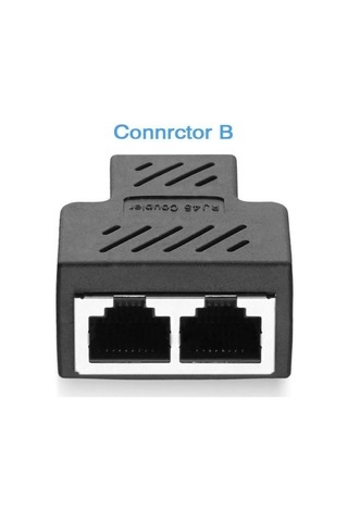 Rj45 Ayrıştırıcı Adaptörü, Usb 1 İla 2 Ağ Konnektörü Çift Lan Ethernet Soketi 8p8c Genişletici Fiş Kablosu Cat5, Cat5e, Cat6, Cat7