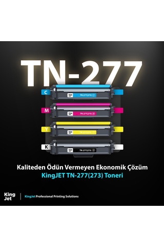 Kingjet Brother Uyumlu Hl-l3230cdw Yüksek Kapasiteli 4 Renk Takım Uyumlu Toner Tn-277