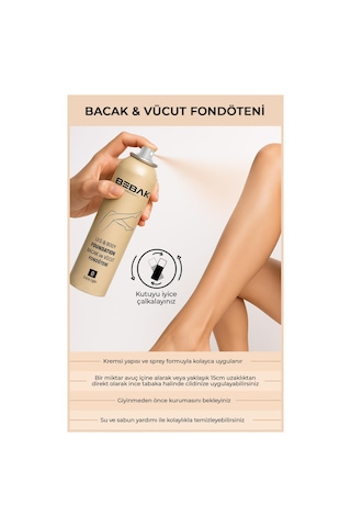 Bebak Bacak Ve Vücut Fondöteni 0 Extra Light 75 ML