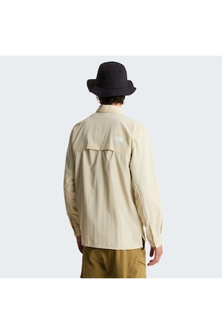 The North Face Packable Long Sleeve Erkek Gömlek C-the0a8ftrdomdom Bej