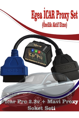 İcarpro 2.3v Egea Uyumlu Arıza Tespit Ve Özellik Aktif Etme Proxy Set Bluetooth İos
