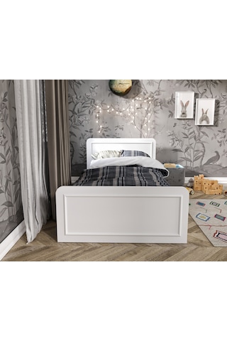 Snow Tek Kişilik Country Tarzı MDF Karyola - 100cm x 200cm