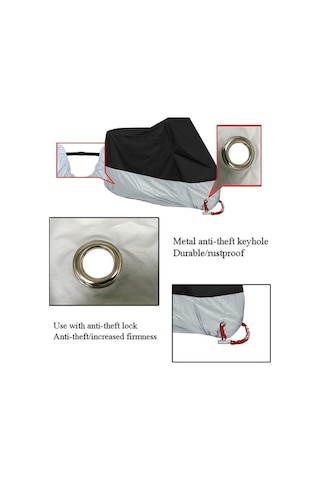 Primepickings 190t Motosiklet Yağmur Kapakları - Toz Geçirmez, Uv Dayanıklı, M Siyah Diğer