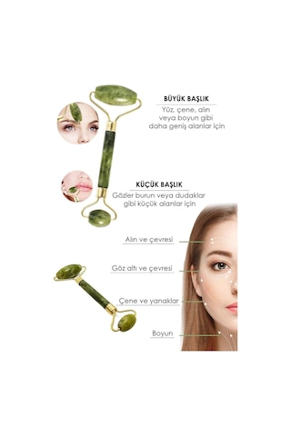 Selenofil Yeşim %100 Doğal Taş Masaj Aleti Ve Kalp Gua Sha Yüz Bakım Taşı