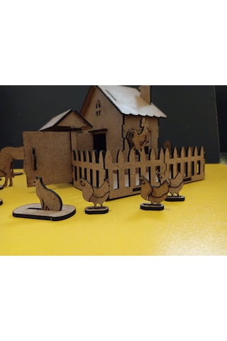TLRhobi Çiftlik Evi Ahşap Maket