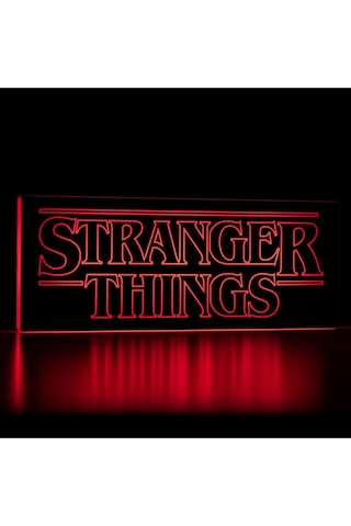 Sincara Home Stranger Things Logo Gece Lambası / Light Box Kırmızı
