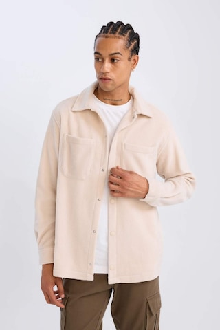 DeFacto Relax Fit Polar Uzun Kollu Gömlek A4782AX24WNBG721 Bej