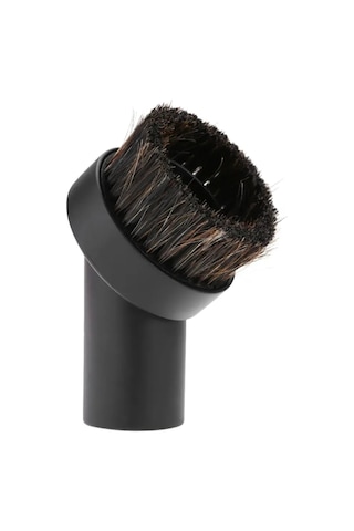 Konesam Ev Fırçası - At Kuyruğu Tüyü, 32 Mm Evrensel Tutucu, Saçak, Mobilya Temizliği İçin Sürekli Vakum Fırçası Uç Eklentisi Siyah