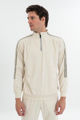 Maraton Comfort Erkek Dik Yaka Taş- Sweatshirt Taş-