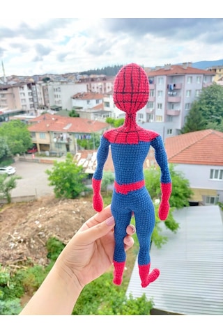Amigurumi Spiderman Örümcek Adam Mervel Karakter Hediyelik Oyuncak